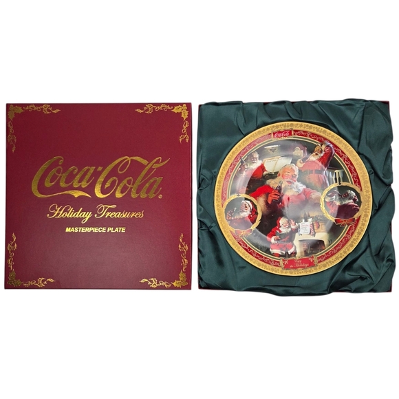 COCA COLA HOLIDAY TREASURES MASTERPIECE PLATE #122